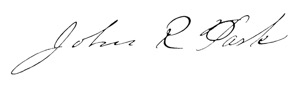John R. Park signature