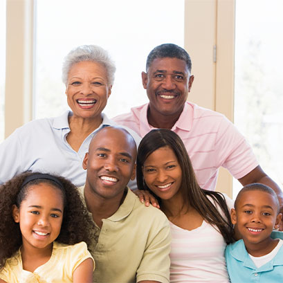 Photo of a happy family. Links to Tangible Personal Property